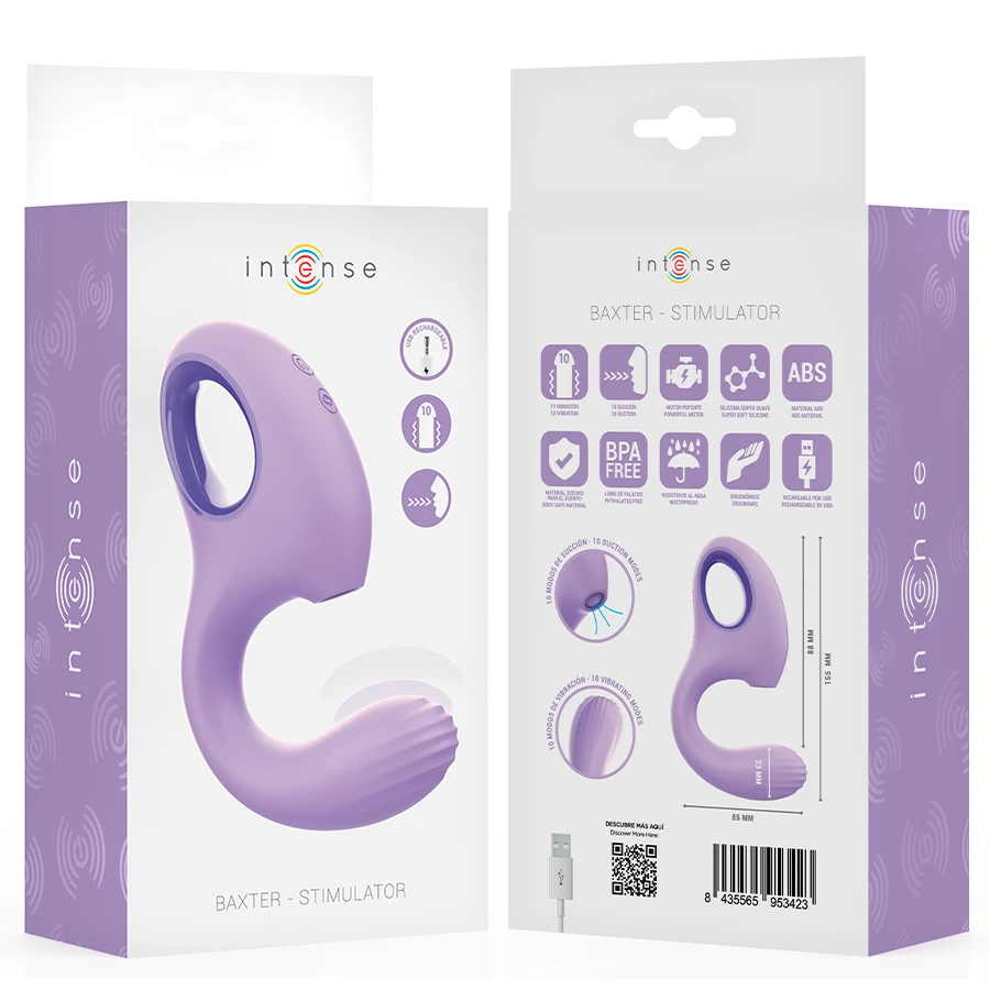 INTENSE - BAXTER VIBRATOR  STIMULATOR VIOLETT